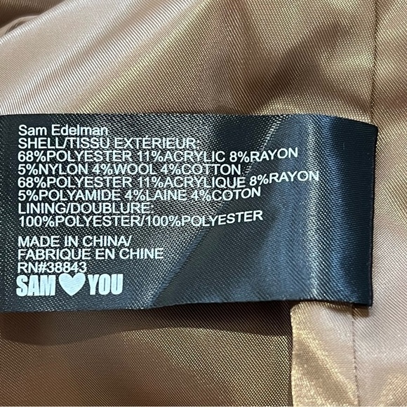 Sam EDELMAN WOMENS NEW WITH TAGS STYLE #64864X BLURRED PLAID COAT - Picture 14 of 16